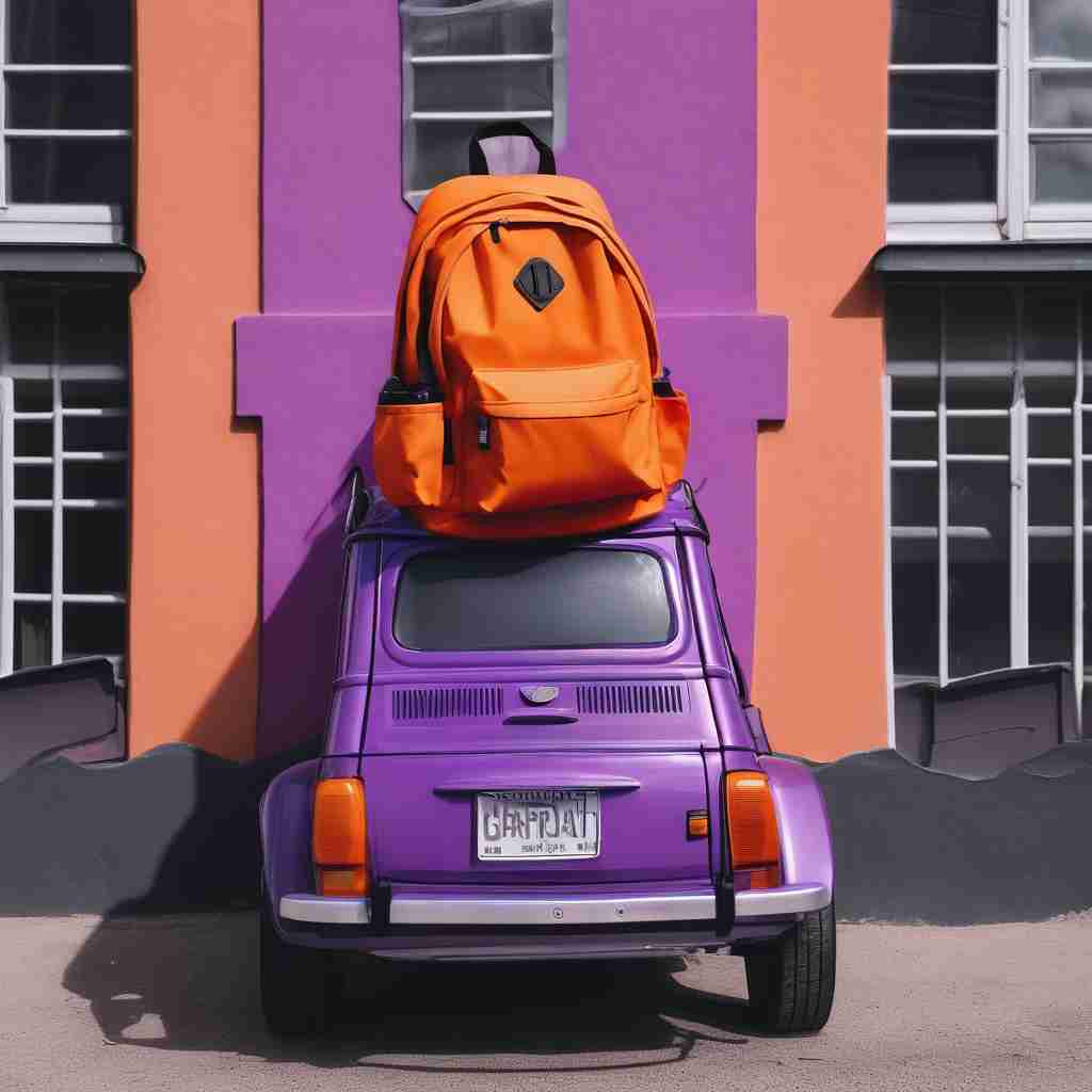 Backpack and car 3